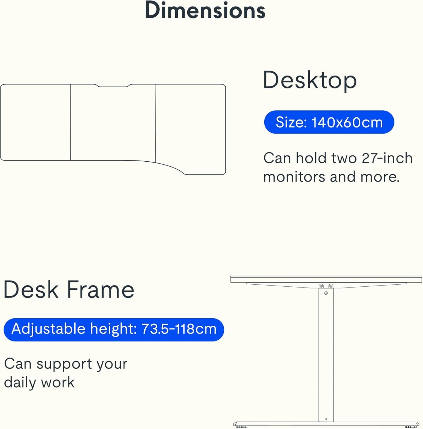 FLEXISPOT QE Pro Escritorio Elevable Eléctrico 140x60cm, Mesa Elevable con 2 Ganchos, Portavasos y Organizador de Cables, 4 Función de Memoria, Standing Desk para Oficina & Hogar y Teletrabajo, Negro
