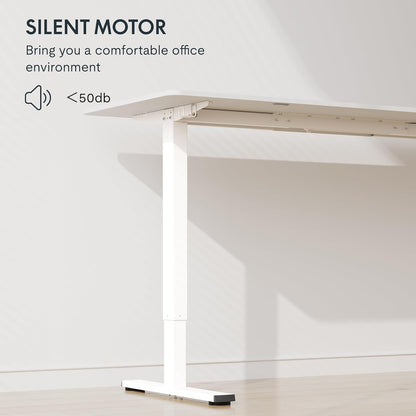 FLEXISPOT 140X60cm Escritorio Elevable Eléctrico con Tablero, con Gancho y Portavasos, Standing Desk, Mesa Elevable Escritorio de Elevable con Memoria Inteligente para Oficina y Hogar(Blanco)