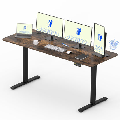 FLEXISPOT 140X60cm Escritorio Elevable Eléctrico con Tablero, con Gancho y Portavasos, Standing Desk, Mesa Elevable Escritorio de Elevable con Memoria Inteligente para Oficina y Hogar(Blanco)